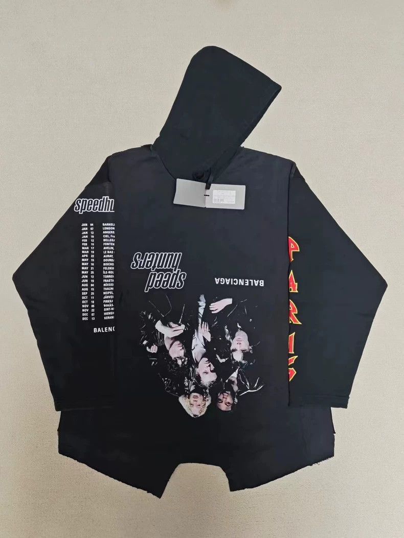 Balenciaga Balenciaga Inverted Portrait SpeedHunters Hoodie-2506 Size US S / EU 44-46 / 1 - 1 Thumbnail