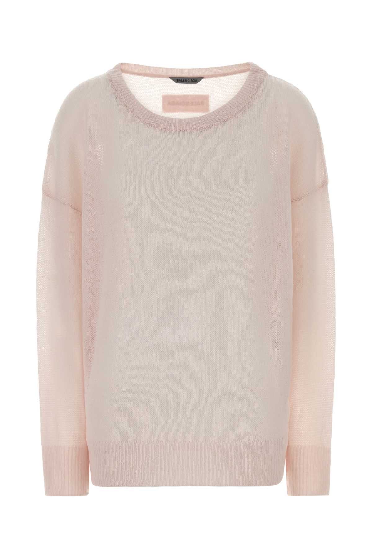 Balenciaga Pastel Pink Cashmere Oversize Sweater Size S / US 4 / IT 40 - 1 Thumbnail