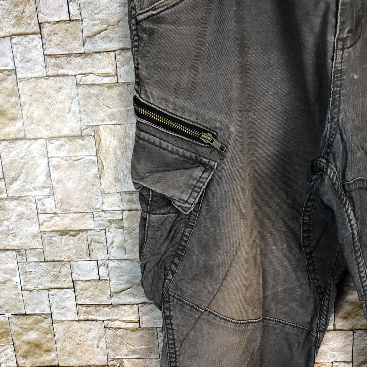 Japanese Brand Flash Report Brown Cargo Multipocket Pants #A351 Size US 34 / EU 50 - 10 Thumbnail