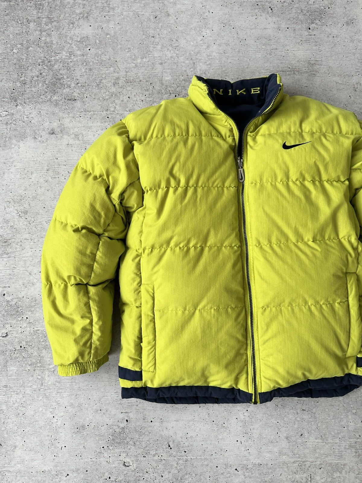 Nike Nike Vintage Big Logo Reversible Down Puffer Jacket Size US XL / EU 56 / 4 - 4 Thumbnail