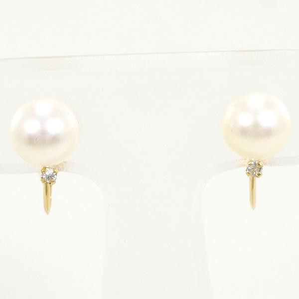 Seiko Seiko Seiko K18YG Yellow Gold Pearl Earrings Metal Earrings Size ONE SIZE - 1 Thumbnail