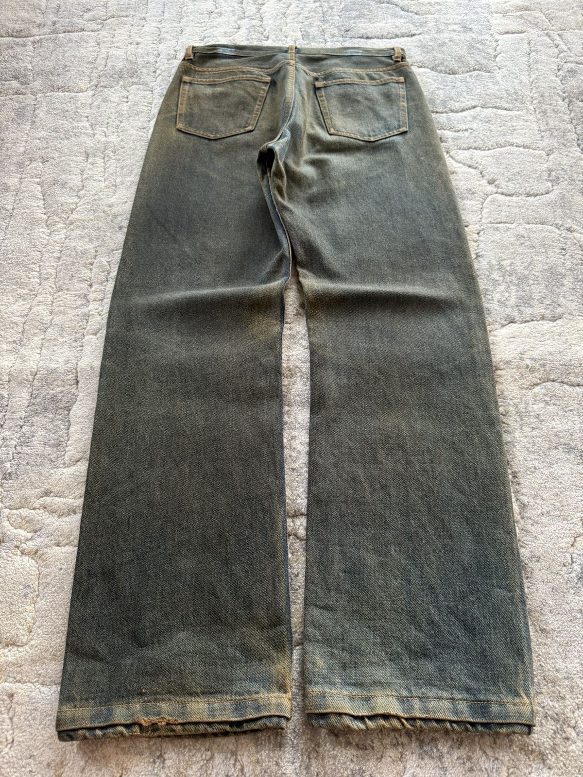 A.P.C. A.P.C Reu De Fleurus Earthy Mud Wash Selvedge Straight Jeans Size US 29 - 6 Thumbnail