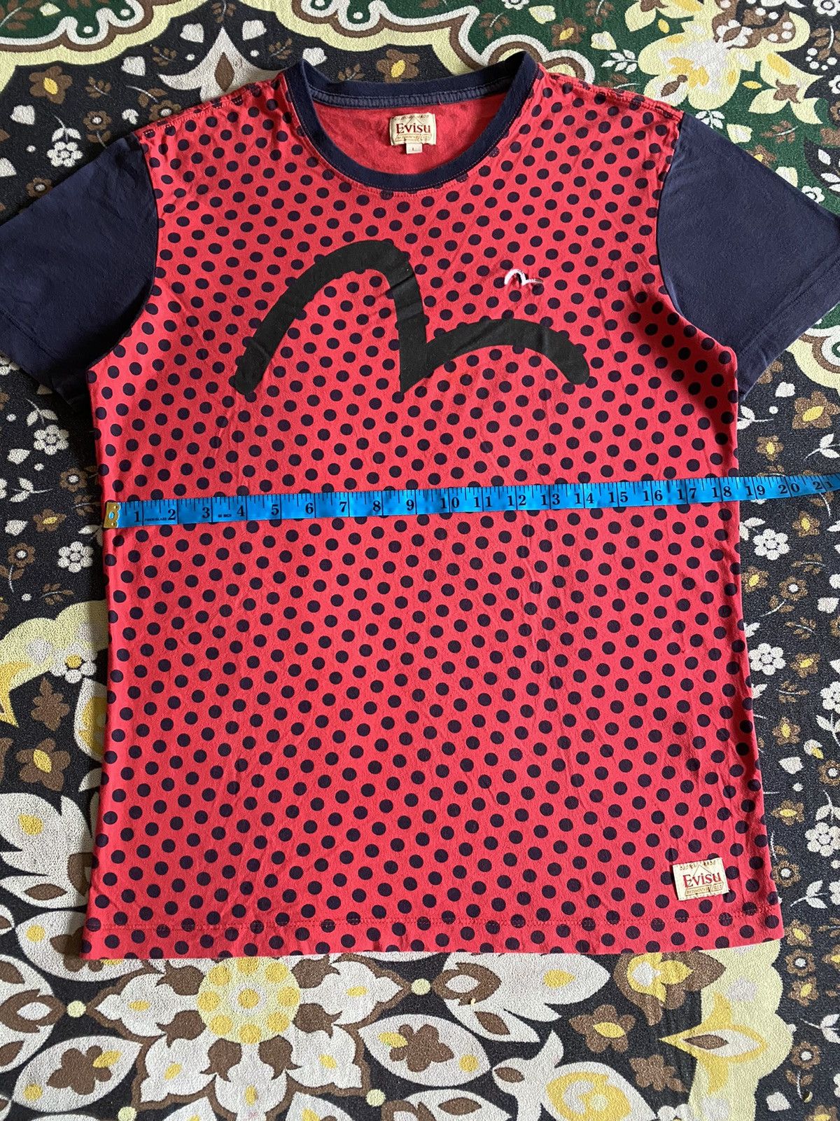 Evisu Japanese Brand Evisu Genes Big Logo Tee Size US S / EU 44-46 / 1 - 13 Thumbnail