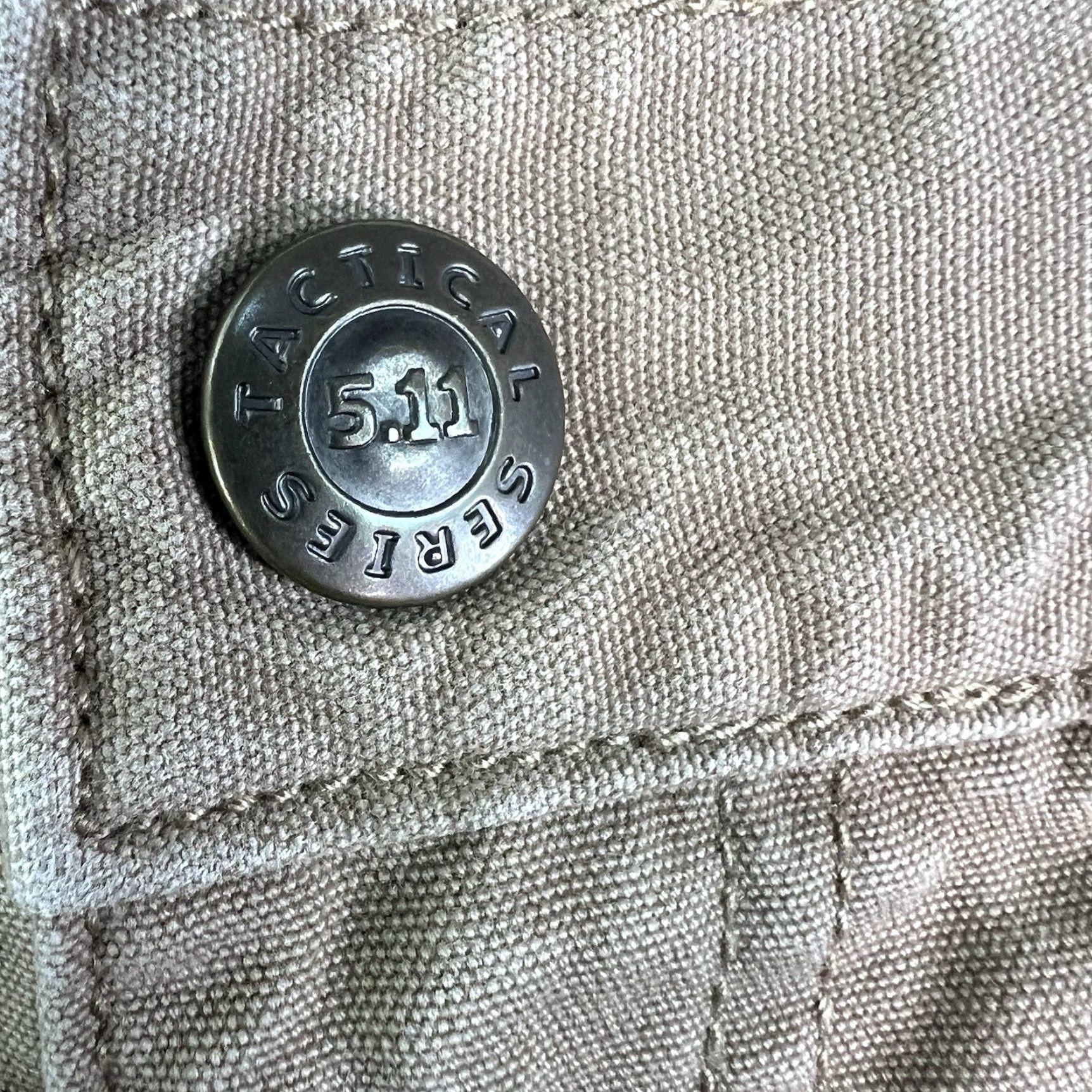 Vintage 5.11 Tactical Pants Cargo Zip Pockets Men’s Size 34 X30 Tan Elastic Waist Mens Size US 34 / EU 50 - 5 Thumbnail