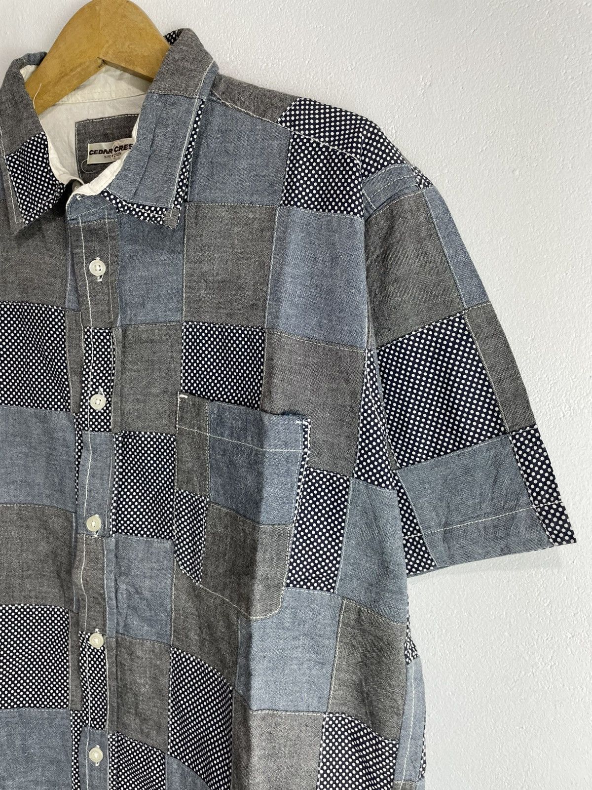 Japanese Brand Japanese Classic Patchwork Shirt Kapital Junya issey style Size US XL / EU 56 / 4 - 2 Thumbnail