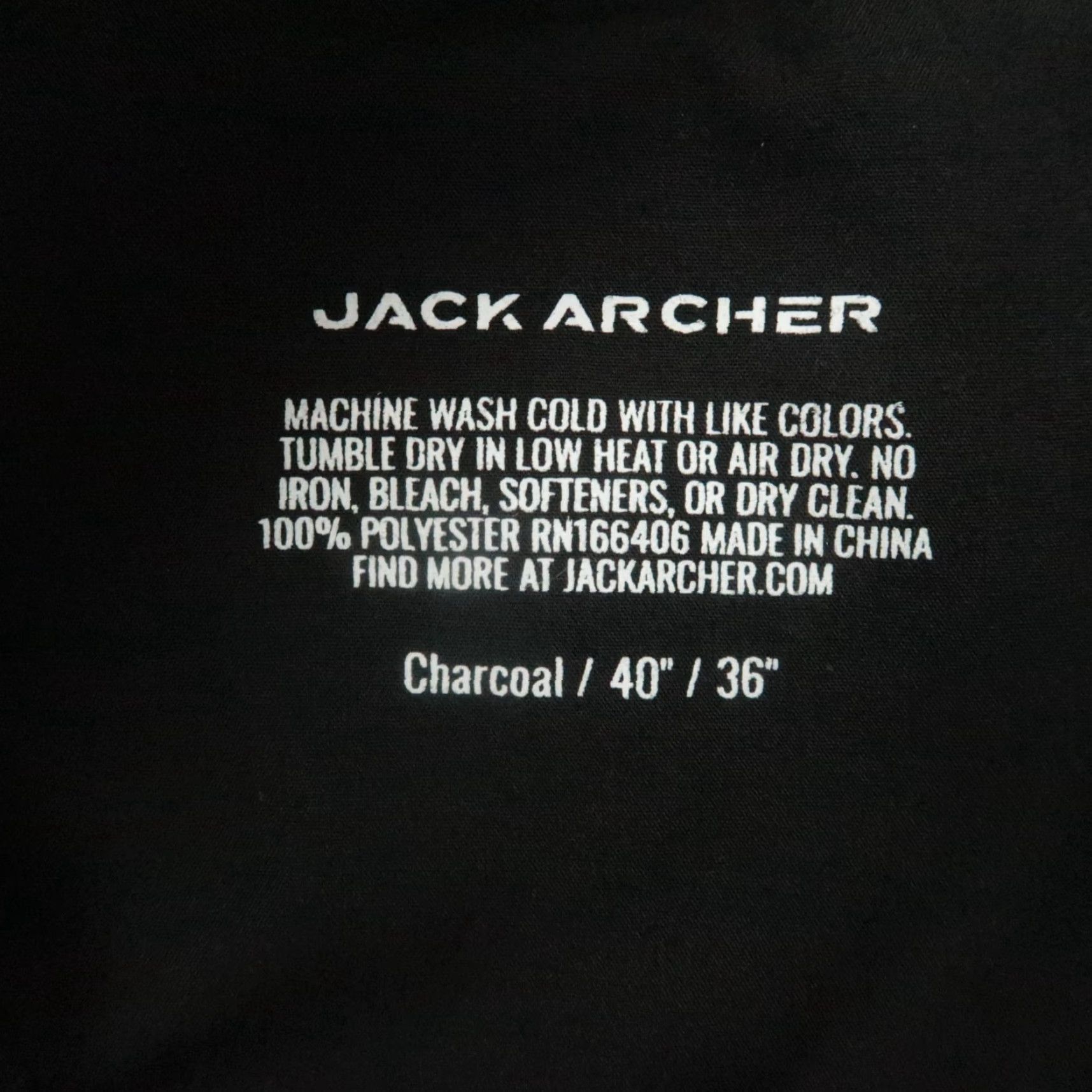 Vintage VINTAGE? No. Jack Archer Pants Men 40x36 Charcoal Gray Jetsetter Tech Performance Zip Pocket Size US 40 / EU 56 - 4 Thumbnail