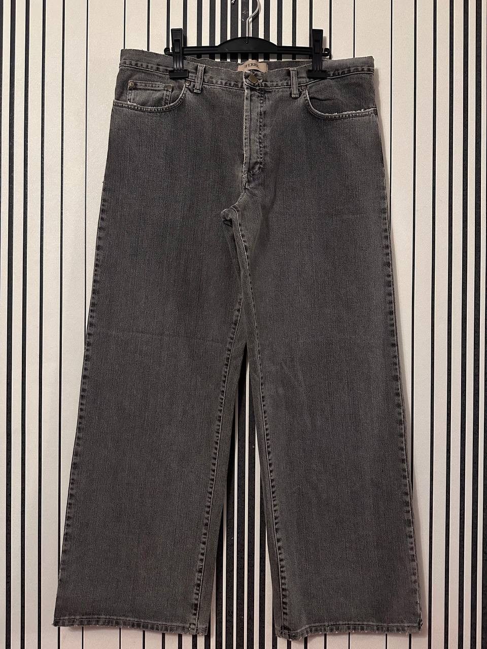 Gianfranco Ferre × Vintage 2003 Gianfranco Ferre Rarest Washed Y2k Baggy Denim Pants Size US 38 / EU 54 - 1 Thumbnail