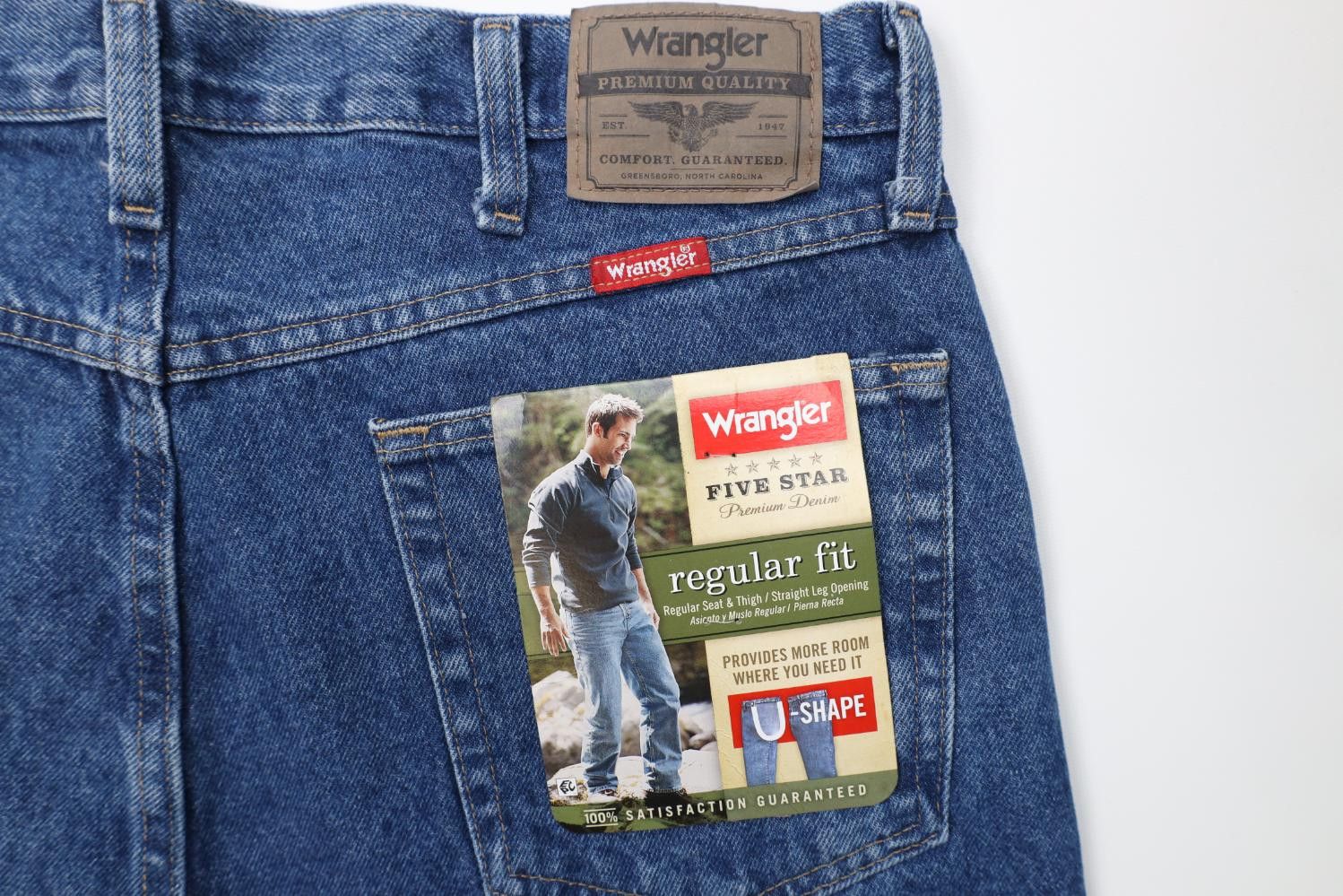 Wrangler Deadstock Vintage Y2K Wrangler Straight Leg Denim Jeans Blue Size US 36 / EU 52 - 13 Thumbnail