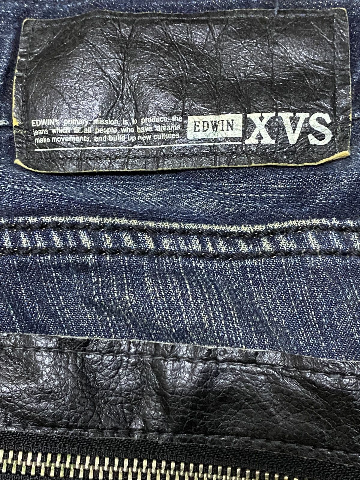 Edwin Vintage EdwiN XVS Blue wash Distressed Jeans Size US 36 / EU 52 - 15 Thumbnail