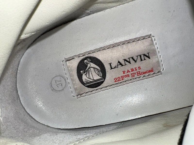 Lanvin Lanvin Jewels Diamond Print Leather Canvas High Sneakers 37 Size US 7 / IT 37 - 12 Thumbnail