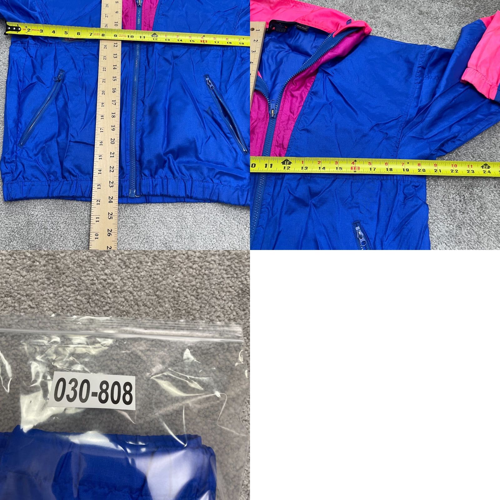 Pinko VINTAGE Columbia Windbreaker Jacket Womens Medium Blue Size M / US 6-8 / IT 42-44 - 10 Thumbnail