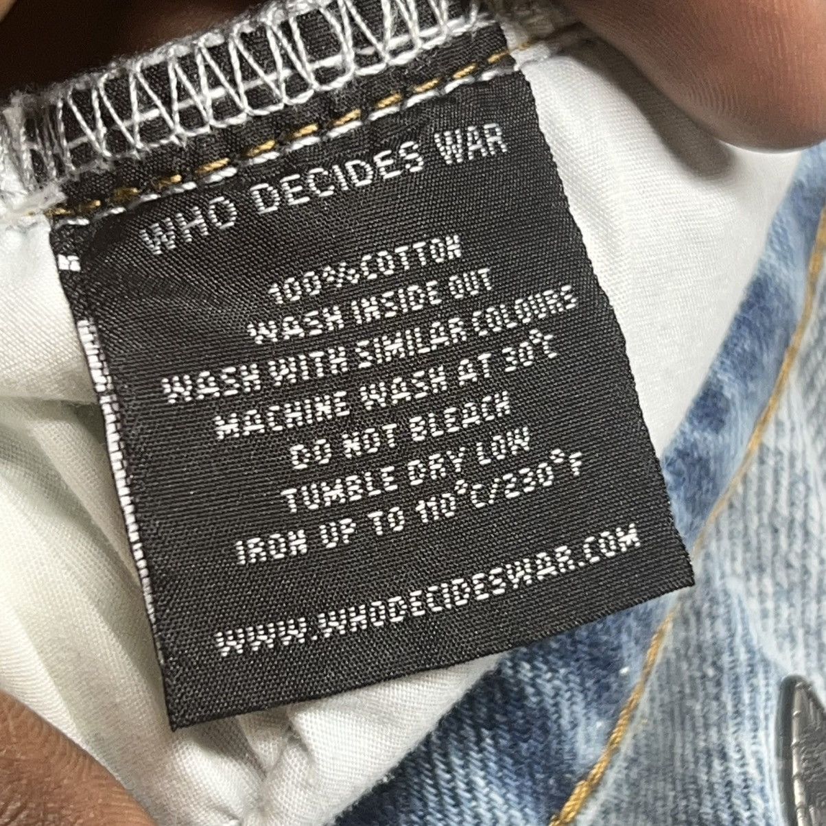 Who Decides War Who Decides War Amplified Gnarly Denim Size US 34 / EU 50 - 12 Thumbnail