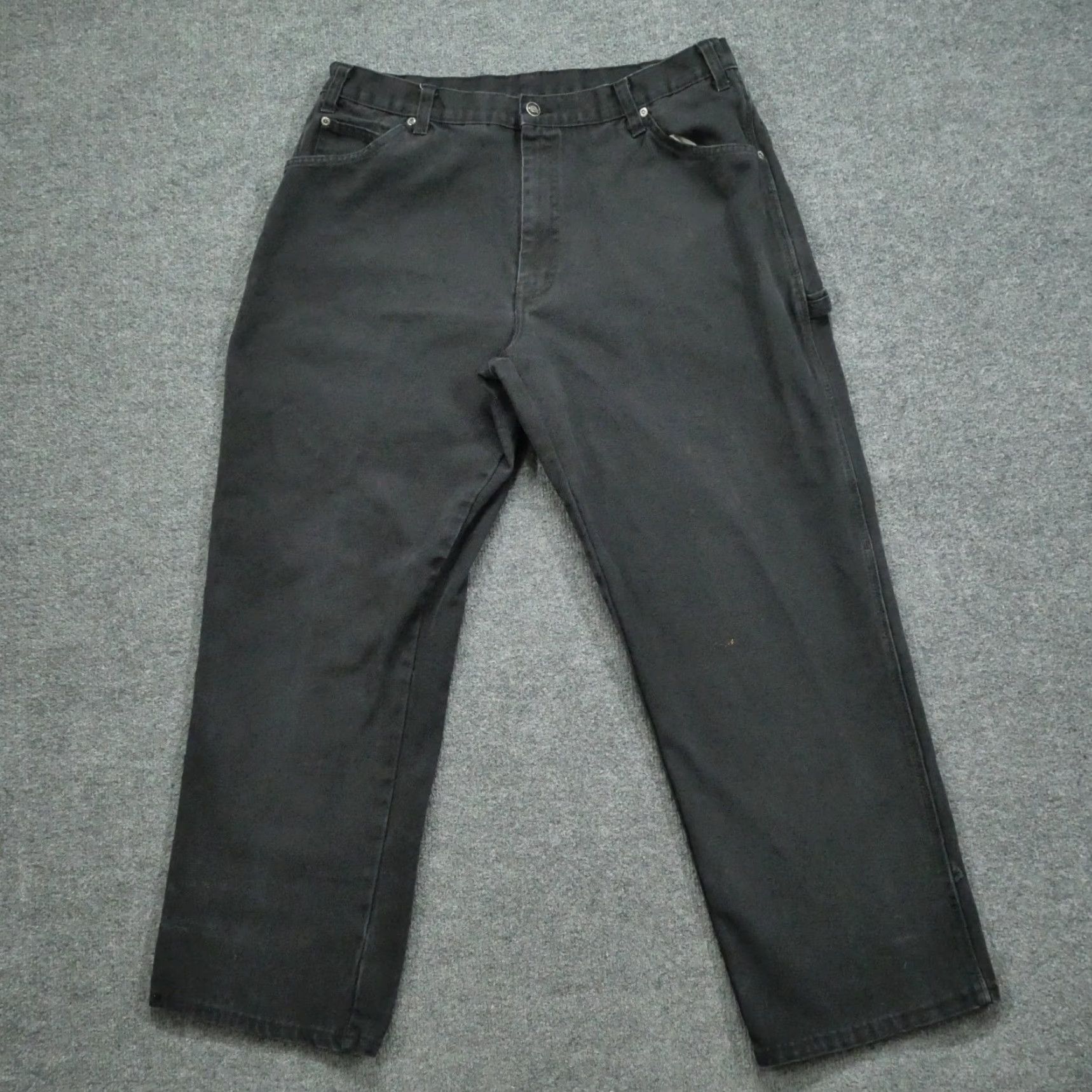 Dickies Dickies Pants Mens 38 Black Faded Canvas Grunge Workwear Adult Casual Straight Leg Carpenter 90s Mens Size US 38 / EU 54 - 2 Thumbnail
