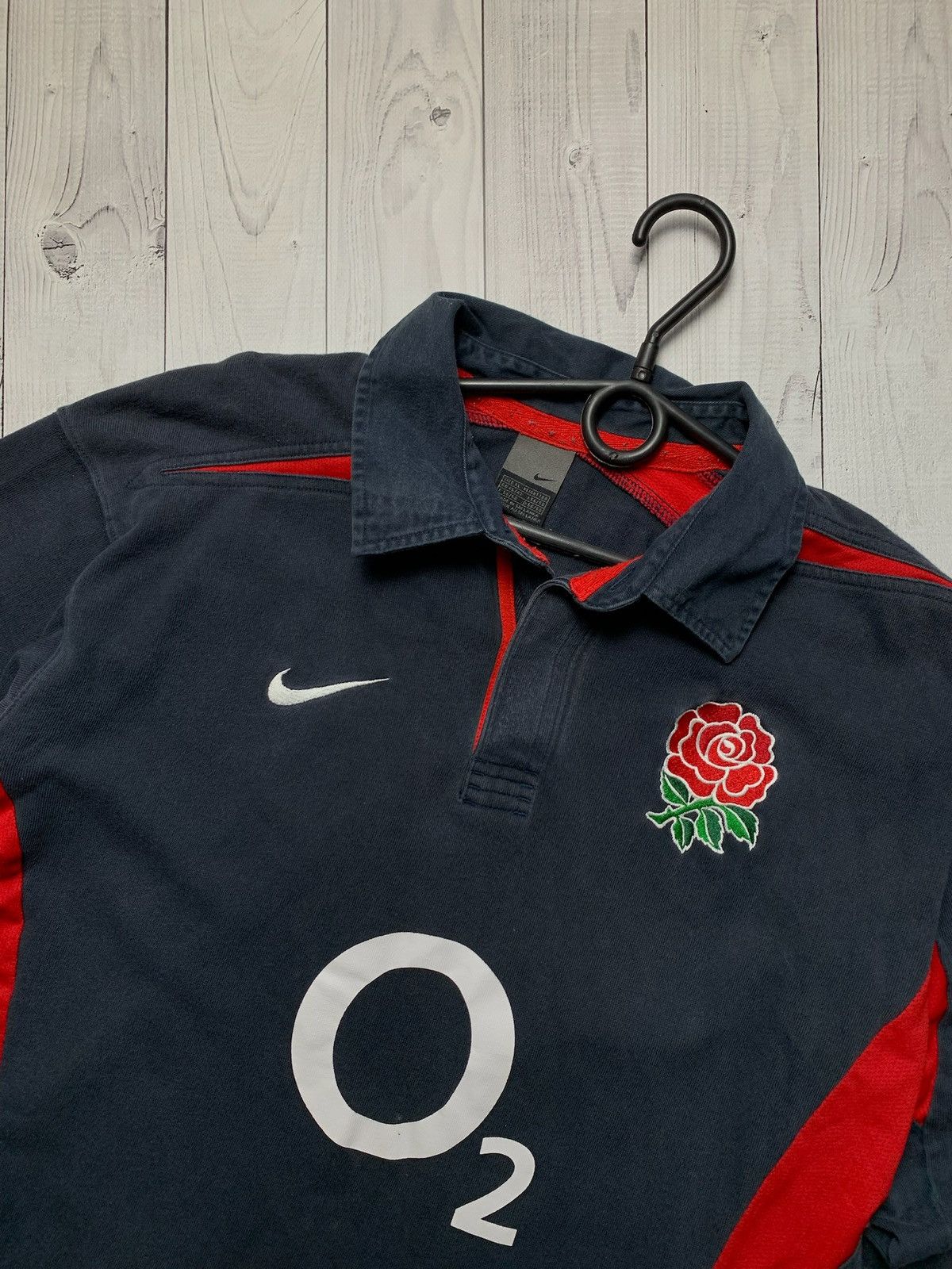Nike × Vintage Vintage Nike Rugby England jersey long sleeve size XL Size US XL / EU 56 / 4 - 2 Thumbnail