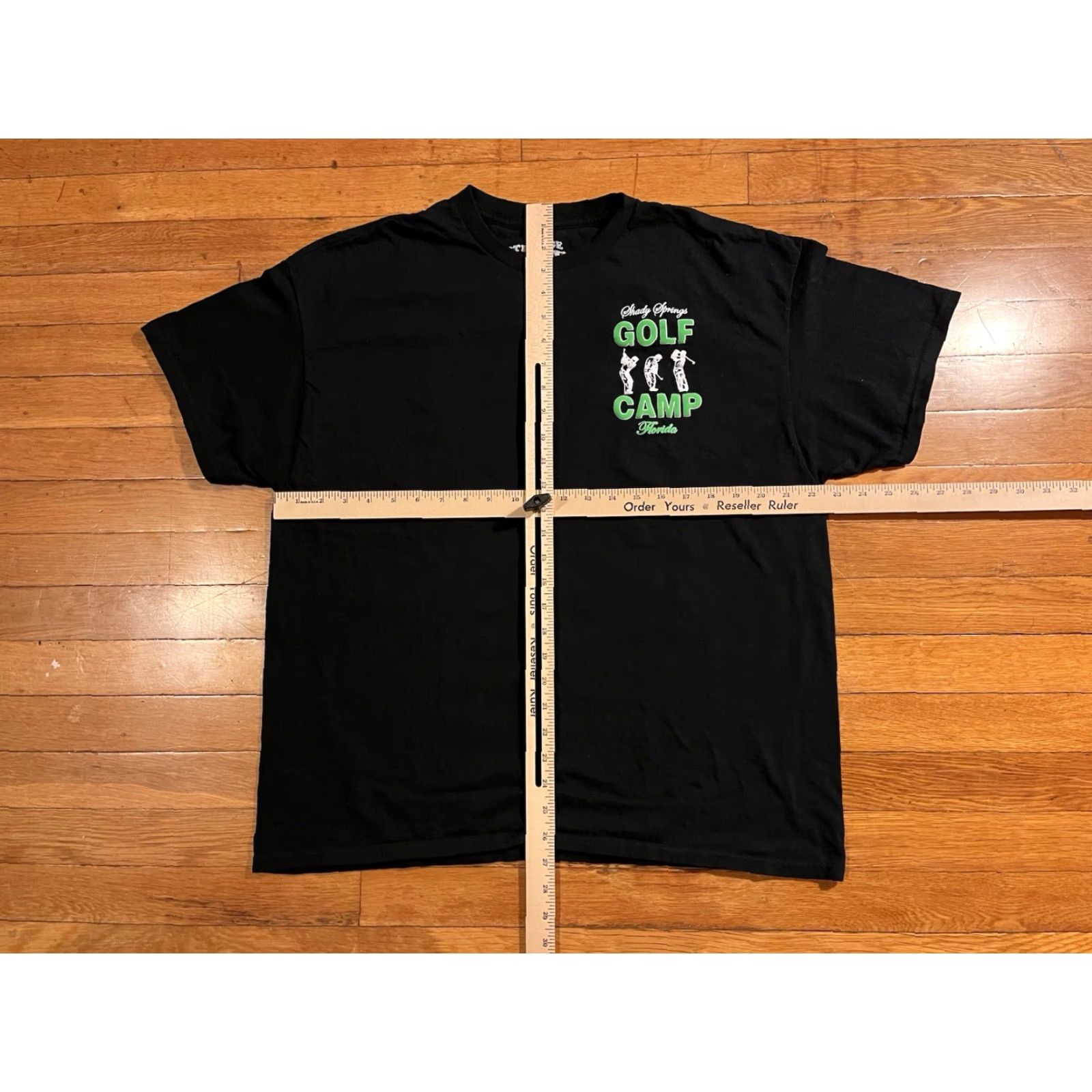 Vintage Shady Springs Golf Camp Florida Everybody Swings Shirt Men’s XL Black Size US XL / EU 56 / 4 - 7 Thumbnail