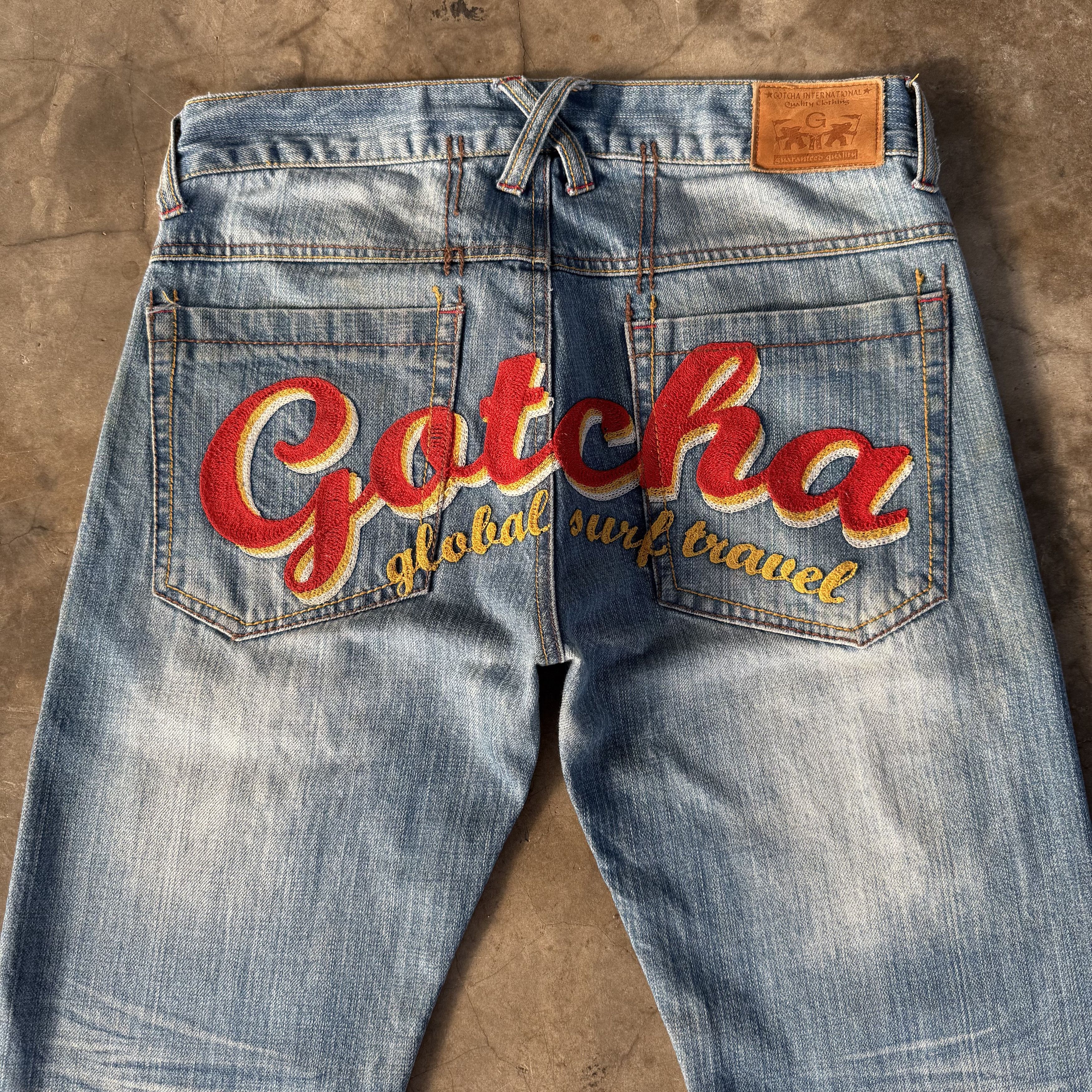 Gotcha Vintage Gotcha Faded Denim Jean Pants Size US 32 / EU 48 - 9 Thumbnail