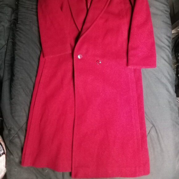 Other Vintage 60s Concept Wool Overcoat Red ILGWU Size M / US 6-8 / IT 42-44 - 3 Thumbnail