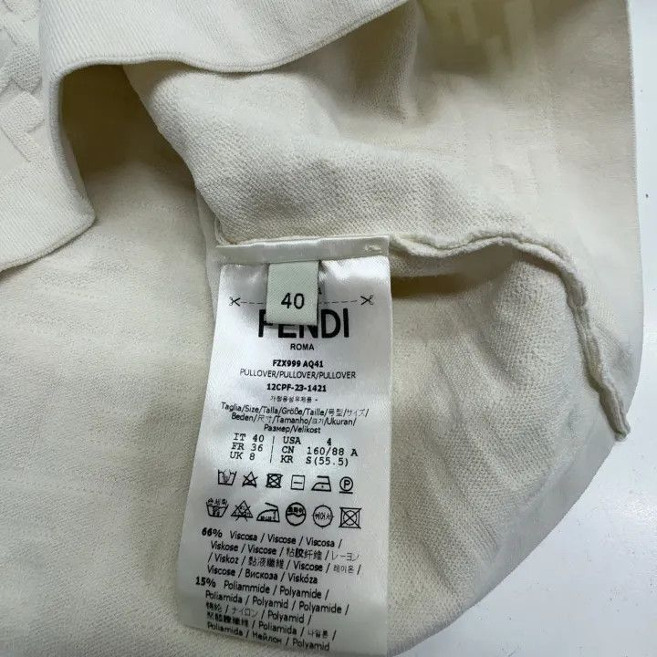 Fendi Fendi Logo Print Short Sleeve T-Shirt -2507 Size M / US 6-8 / IT 42-44 - 3 Thumbnail