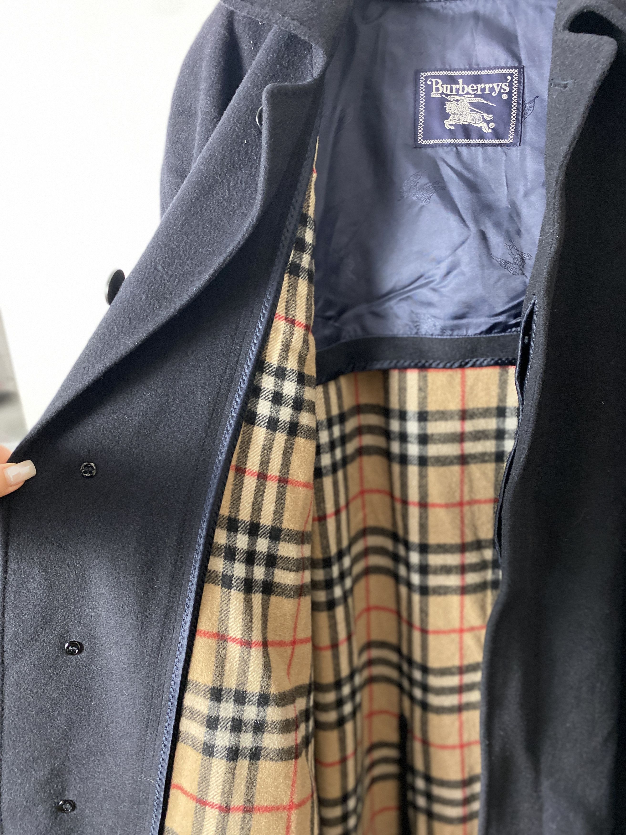 Burberry × Vintage Burberry vintage navy camel coat with gilet Size US M / EU 48-50 / 2 - 4 Thumbnail