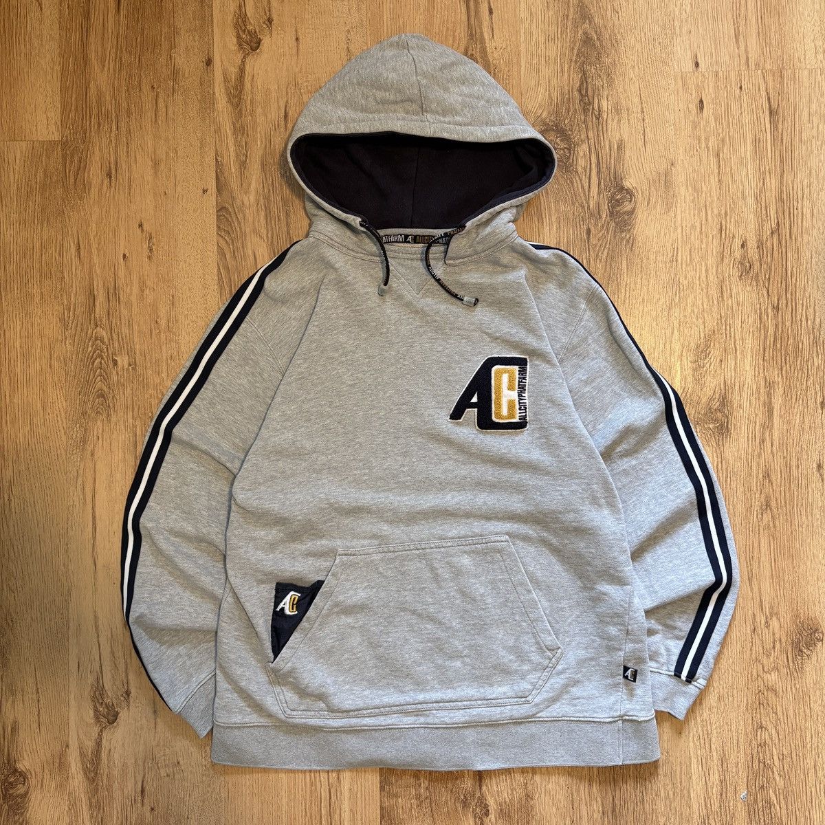 Phat Farm All City Phatfarm Gray Hoodie embroidered y2k Size US M / EU 48-50 / 2 - 1 Thumbnail