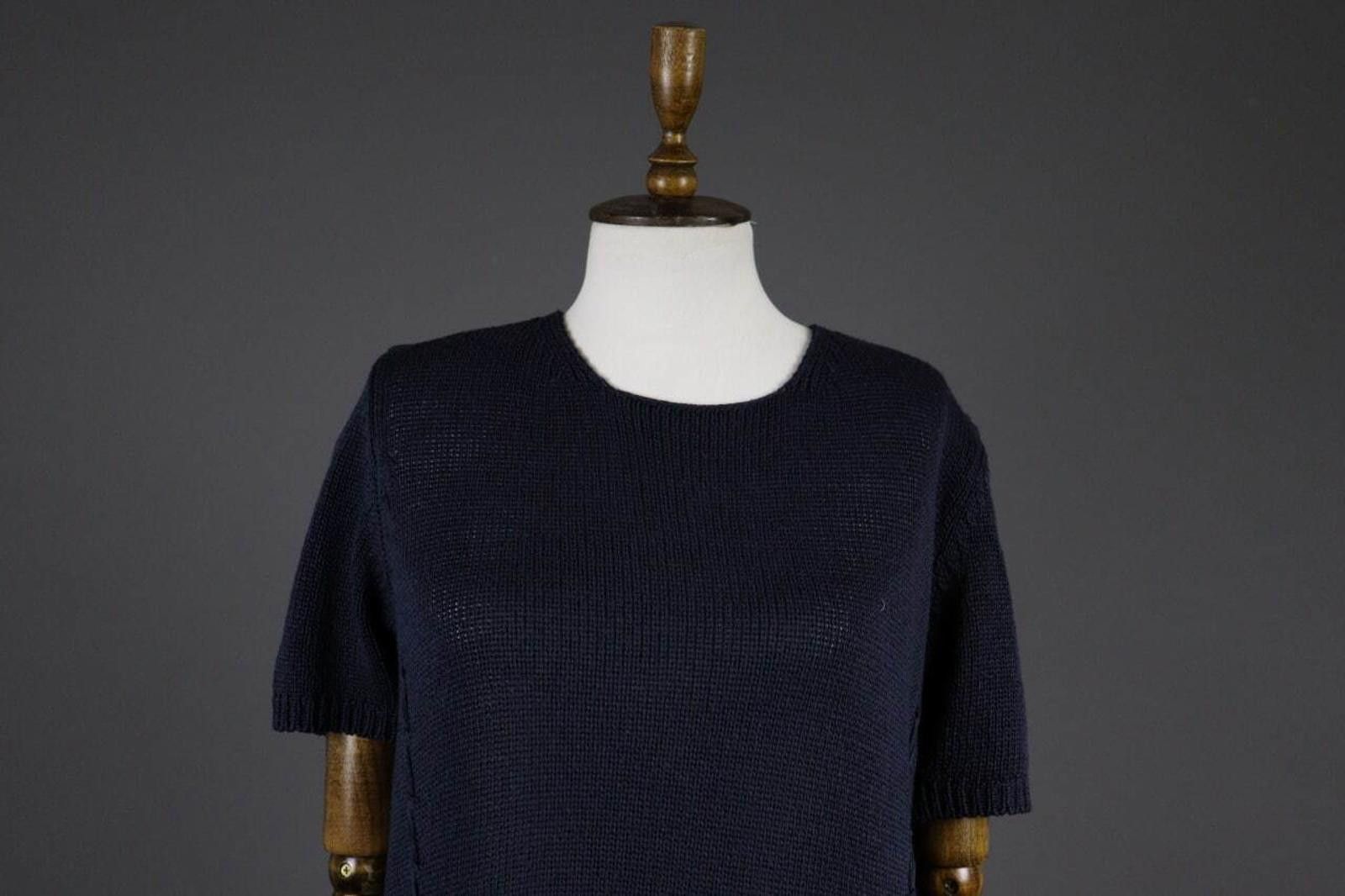 Designer Rolofs Linea Donna Distressed Chunky Knit Sweater Size M Size M / US 6-8 / IT 42-44 - 2 Thumbnail