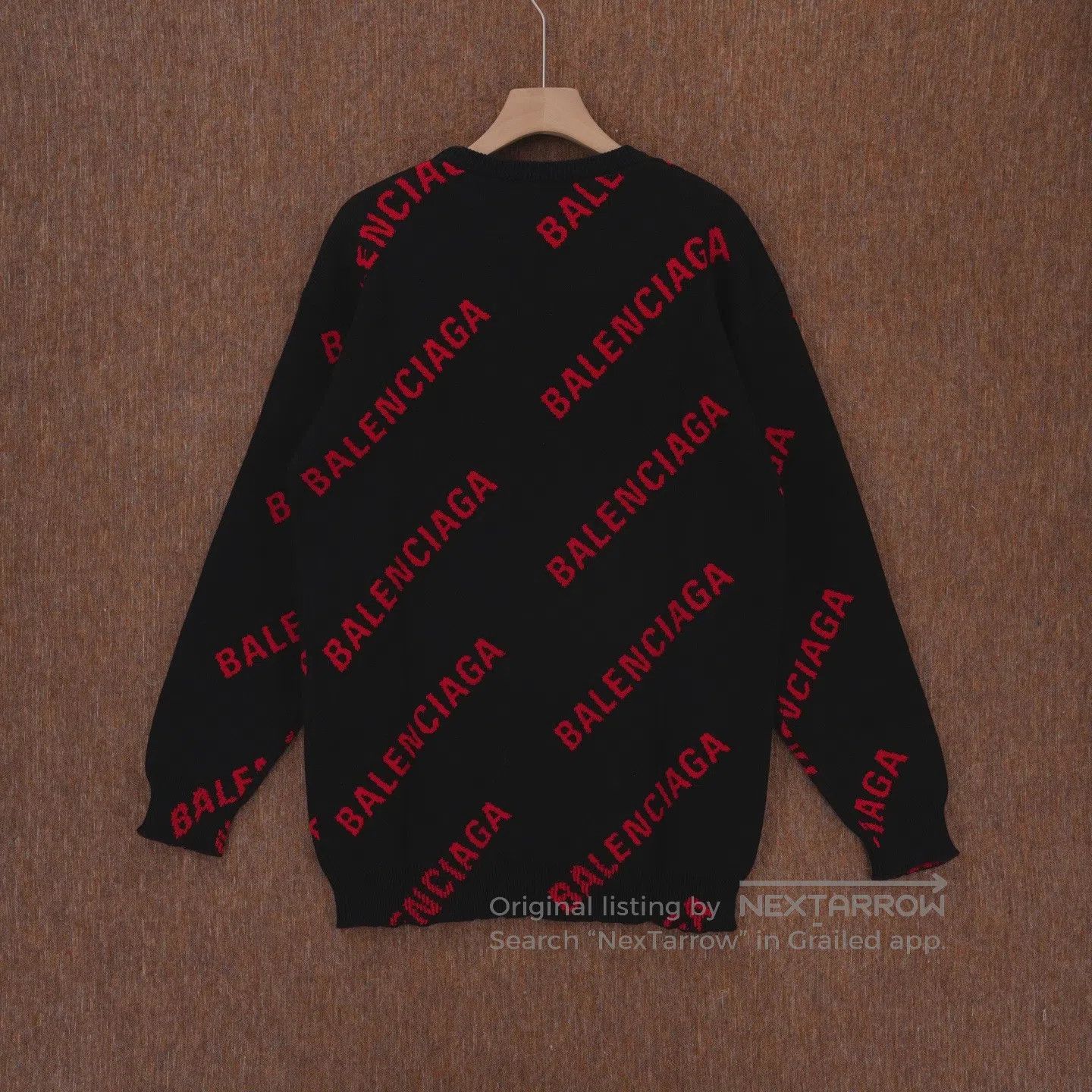 Balenciaga Balenciaga Full-print bullet-screen wool knit sweater Size US XS / EU 42 / 0 - 2 Thumbnail