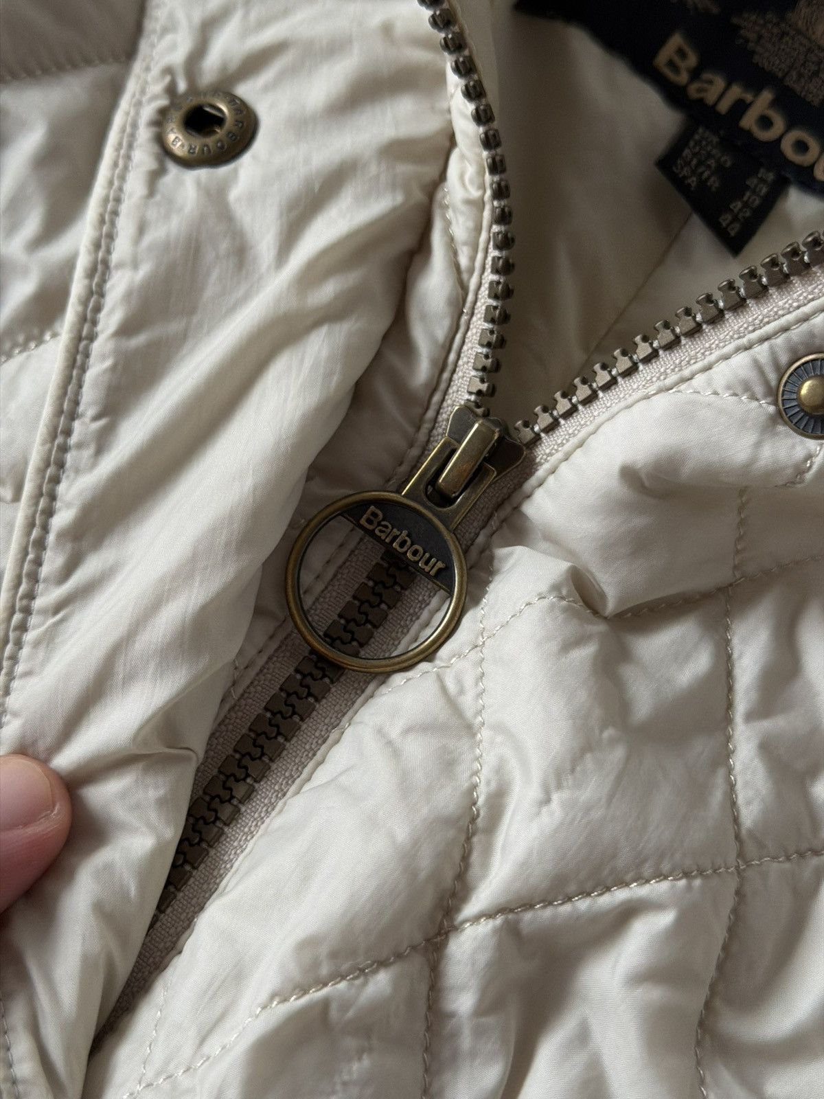 Barbour Vintage Barbour Woman’s Tarn Quilted Avant Garde Jacket Size L / US 10 / IT 46 - 18 Thumbnail