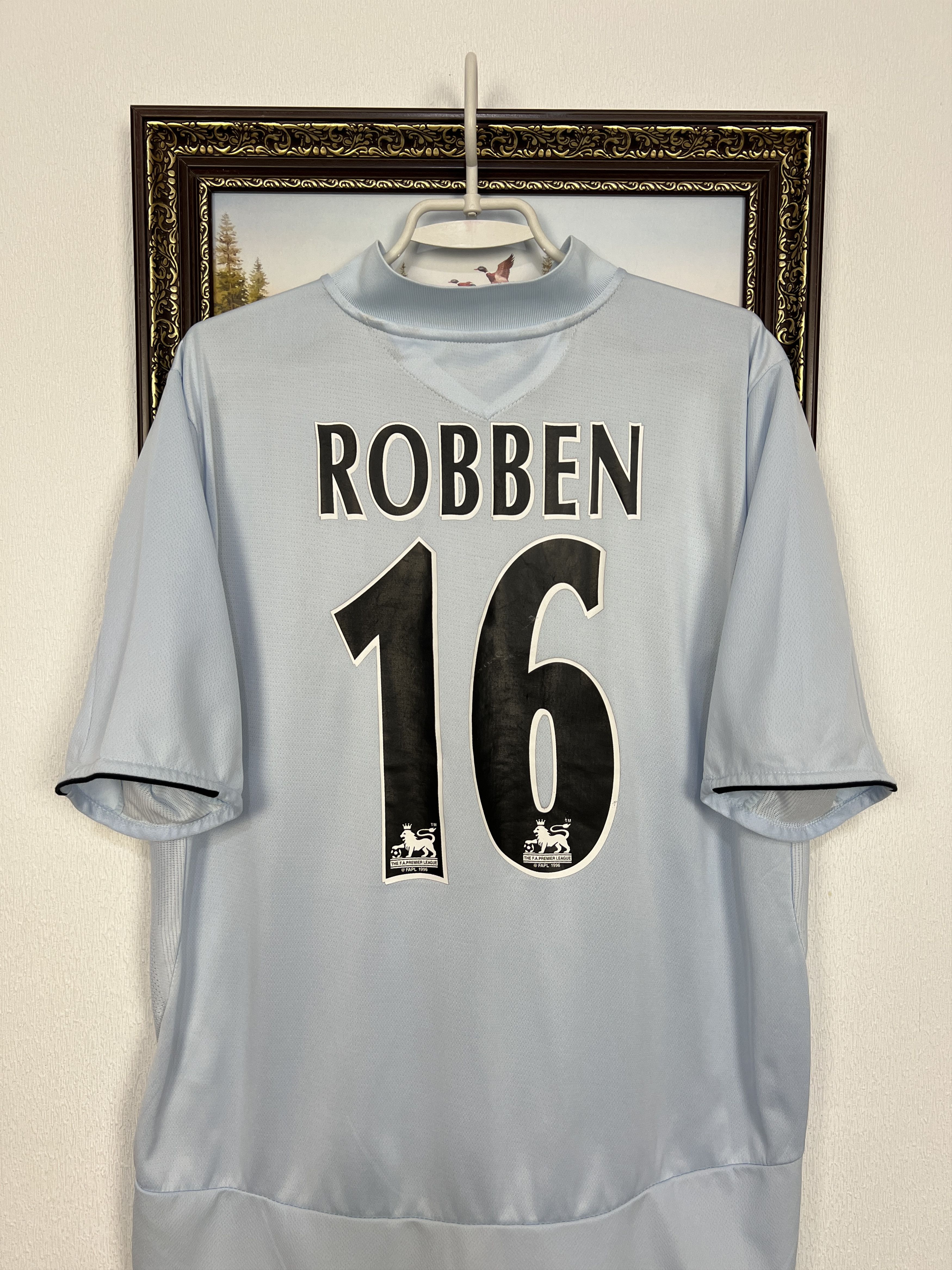 Umbro Chelsea Away football shirt 2005 Soccer #16 Robben Jersey Size US L / EU 52-54 / 3 - 12 Thumbnail