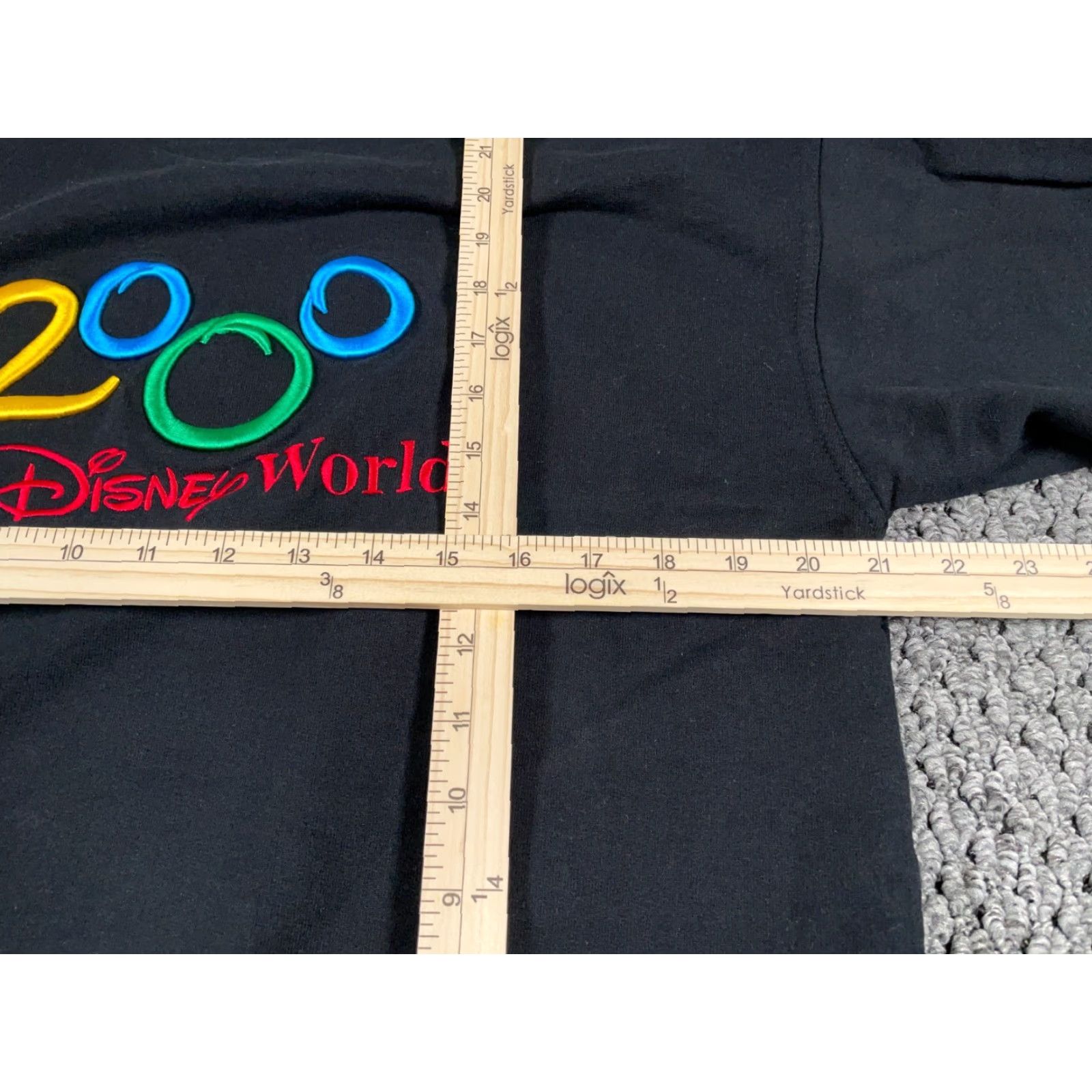 Disney VINTAGE Disney Sweatshirt Adult Medium Black Embroidered 2000 90s Cartoon TV Graphic Print Animals Pullover Crew Neck Men Mens Size US M / EU 48-50 / 2 - 5 Thumbnail
