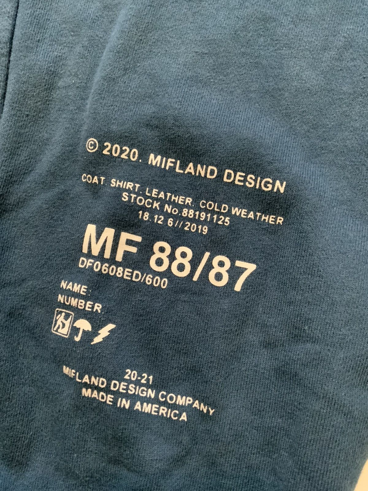 Mifland Mifland Script Fleece Knit Blue QS II 13oz Jogger Sweatpants Size US 36 / EU 52 - 6 Thumbnail