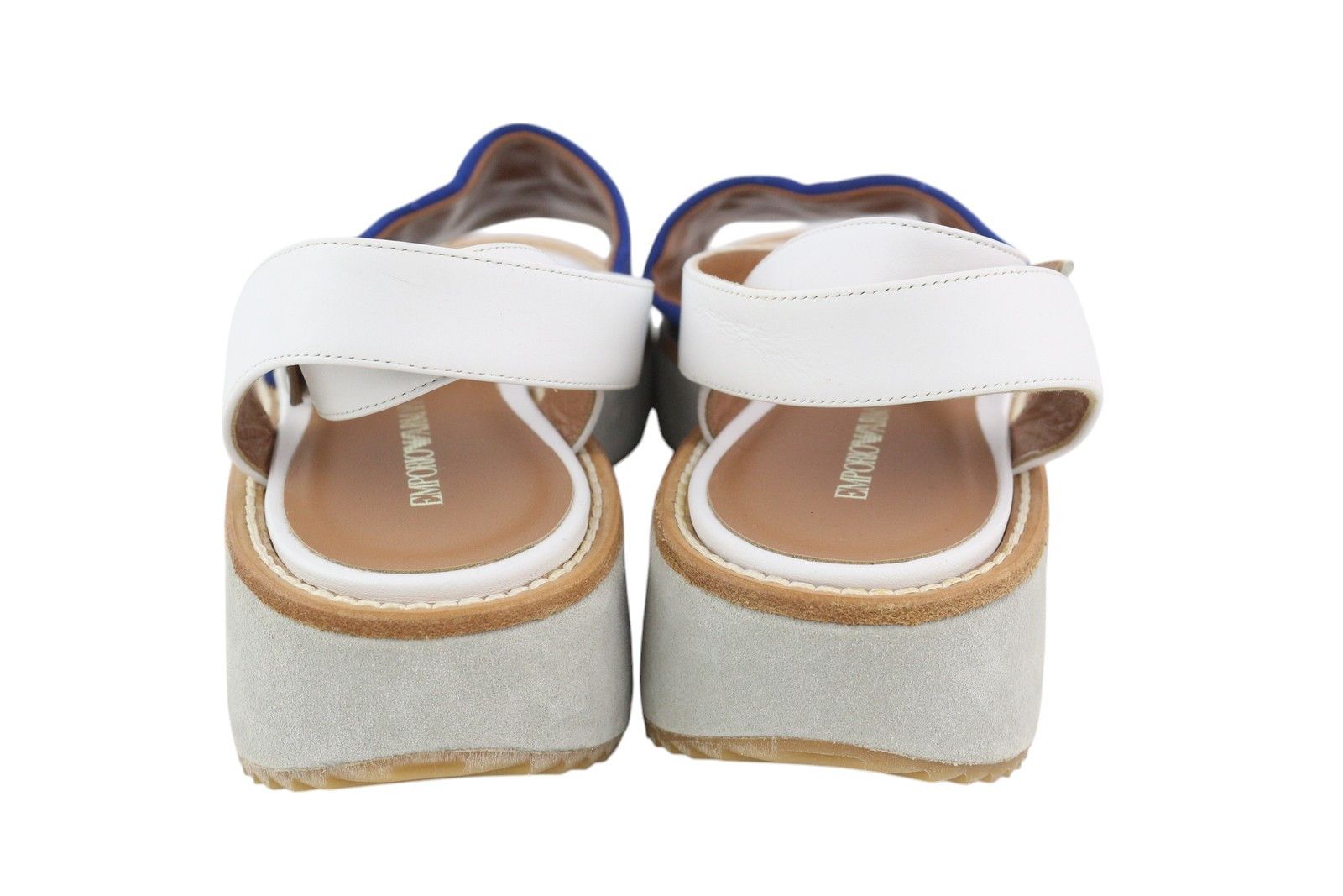 Emporio Armani X3U092 EU37 Blue White Platform 84788 Size US 6 / IT 36 - 6 Thumbnail
