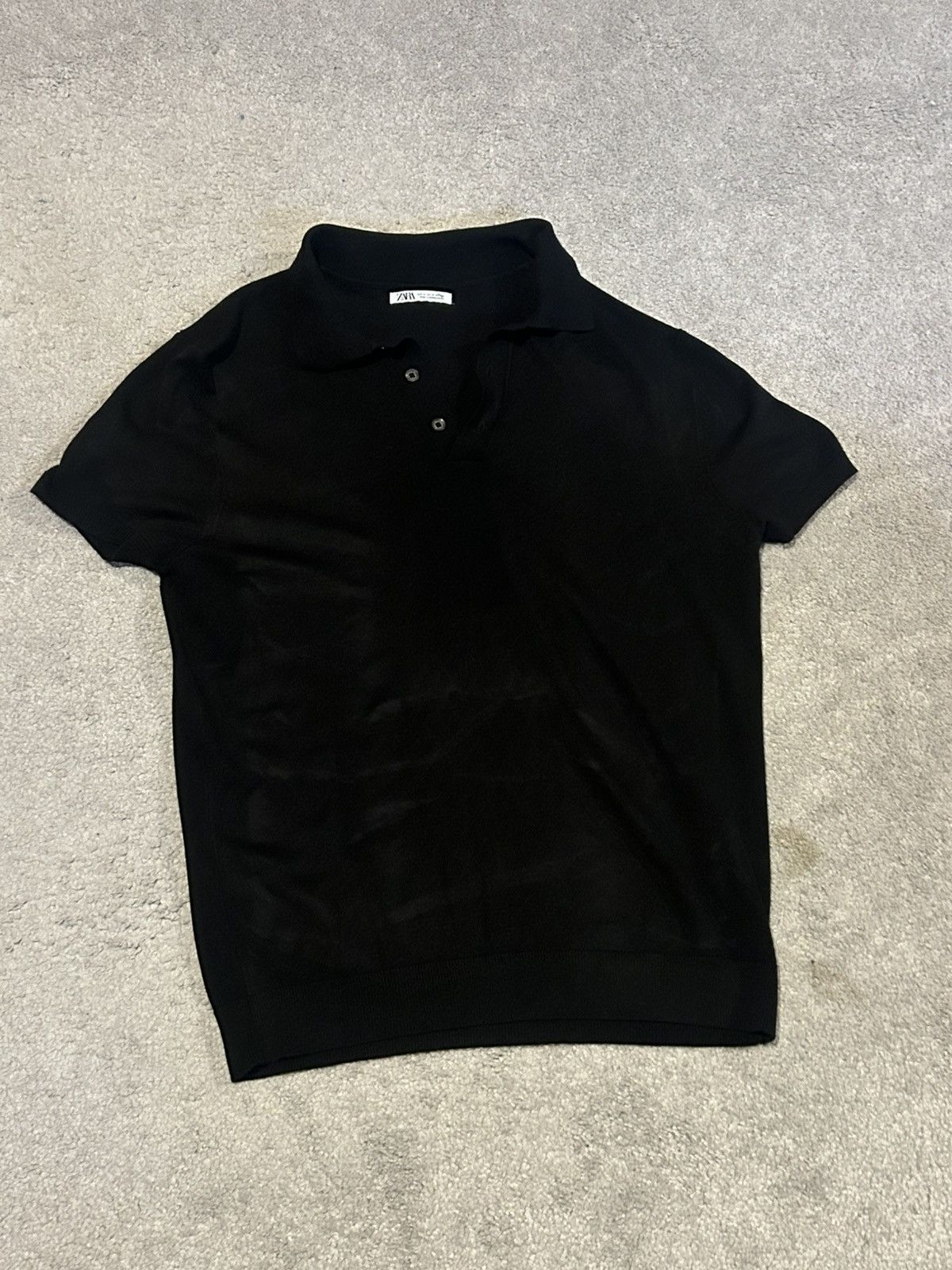 Zara Zara Polo Cotton Button Down Collar Size US M / EU 48-50 / 2 - 1 Thumbnail