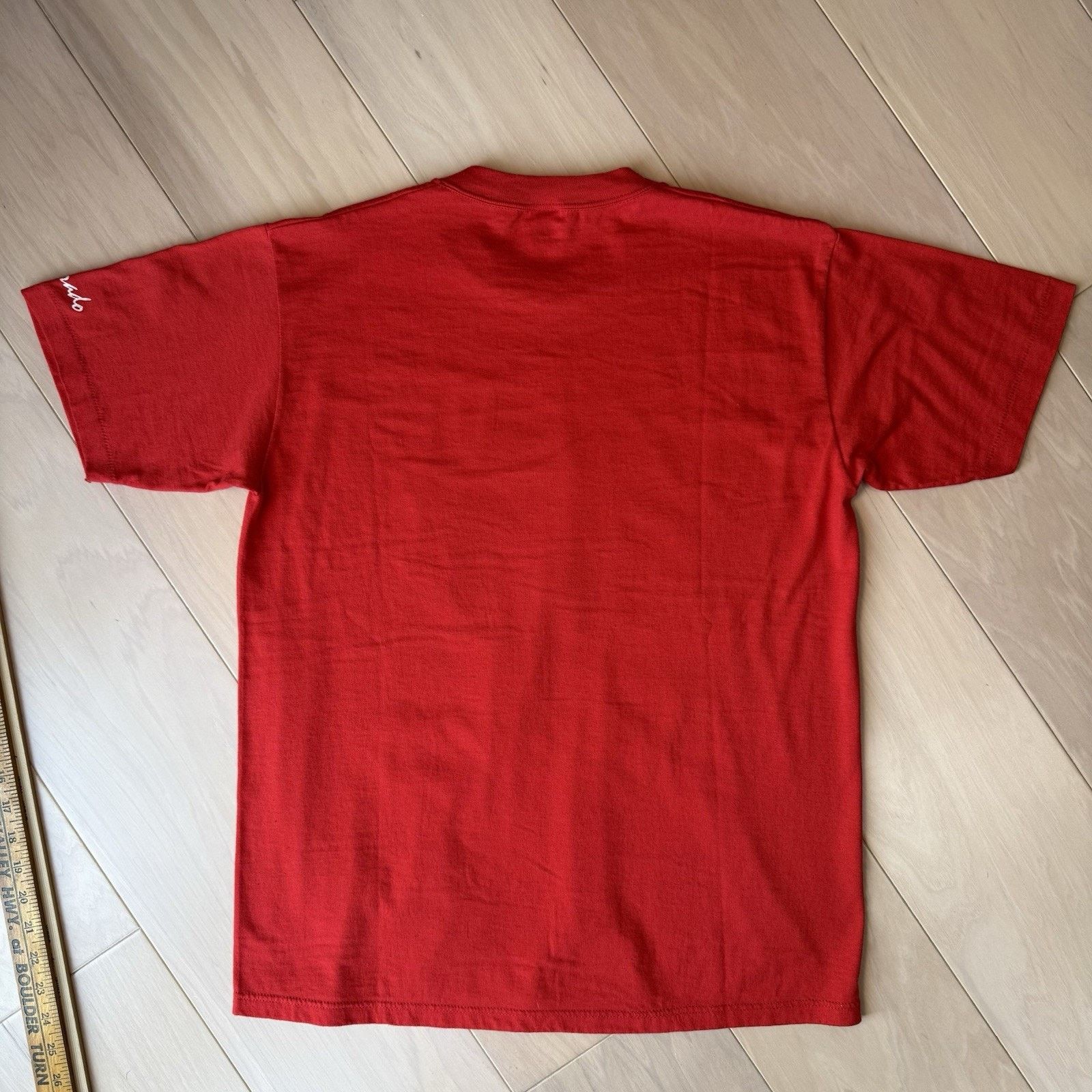 Fruit Of The Loom Vintage Fishing Shirt L Red 80s Made in USA Cotton Nature Size US L / EU 52-54 / 3 - 7 Thumbnail