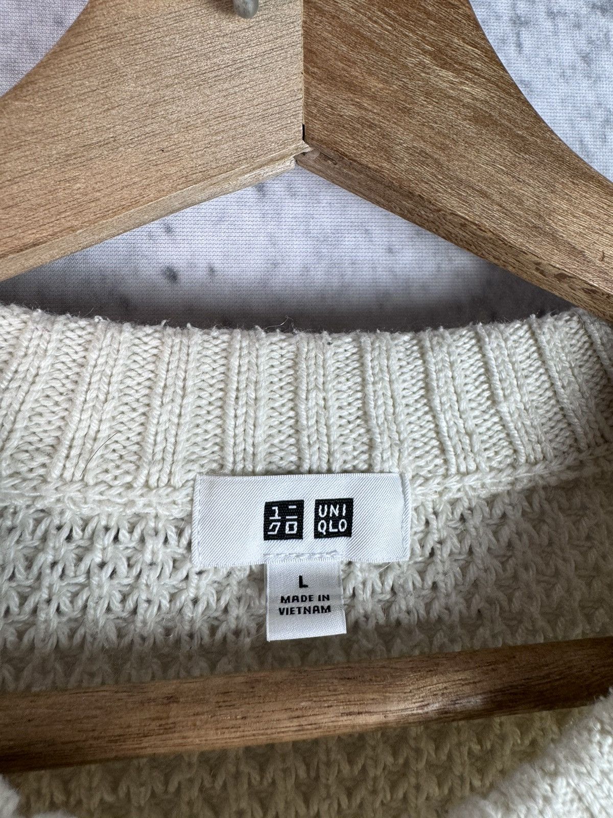 Uniqlo Uniqlo Mock Neck Chunky Knit Sweater Size US L / EU 52-54 / 3 - 3 Thumbnail