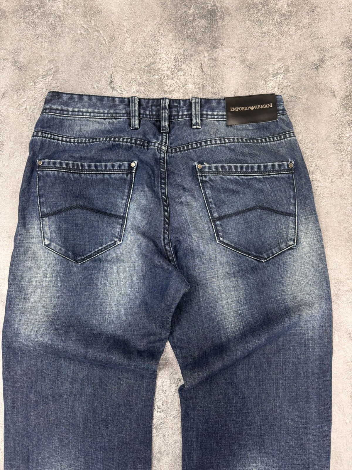 Emporio Armani Emporio Armani Men Denim Pants Jeans Blue Straight Fit Size US 34 / EU 50 - 2 Thumbnail