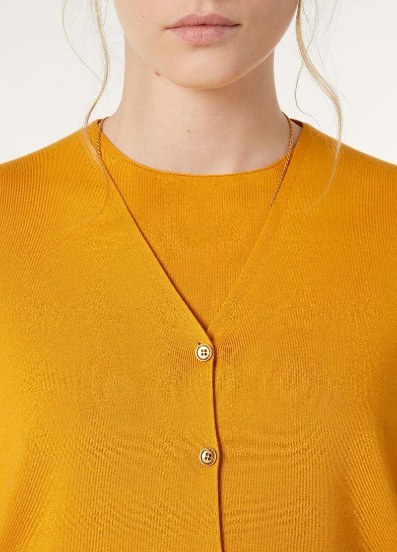 Loro Piana o1srvl11e0526 FAO9865 Siena Cardigan in Yellow Size XS / US 0-2 / IT 36-38 - 3 Thumbnail