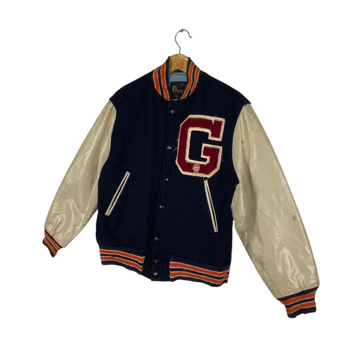 Champion Vintage 50s 60s Champion Running Man Labelled Varsity Jacket Size US M / EU 48-50 / 2 - 2 Thumbnail