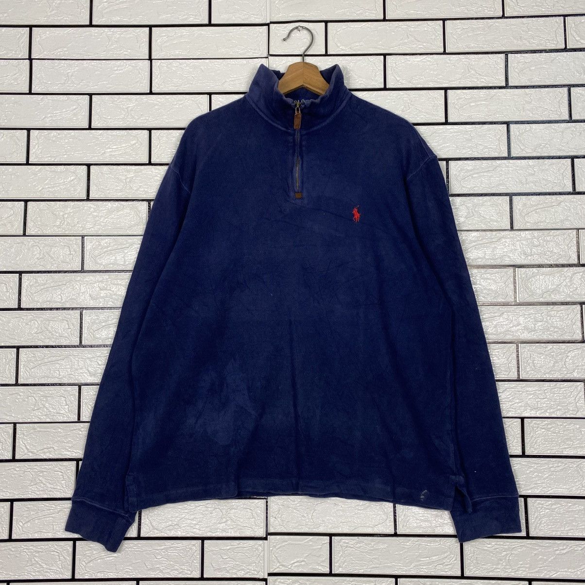 Polo Ralph Lauren 📌Vintage Half Zipper Anorak Sweatshirt Polo Ralph Lauren Size US L / EU 52-54 / 3 - 2 Thumbnail