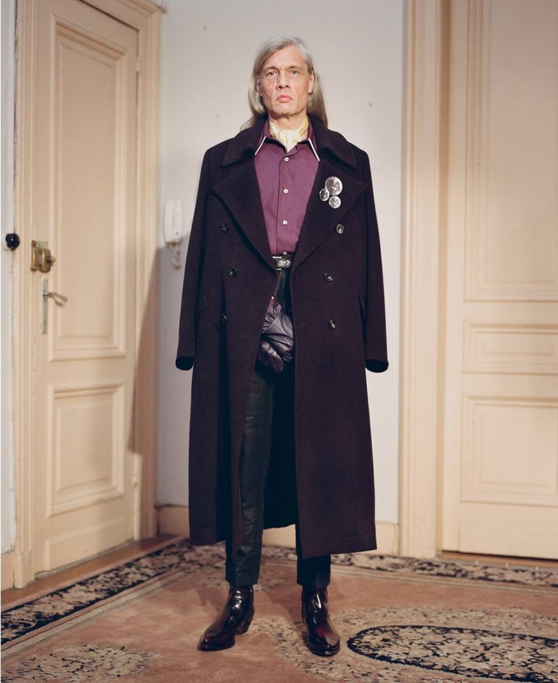 AW18 Dracula Collar Royal Purple Shirt