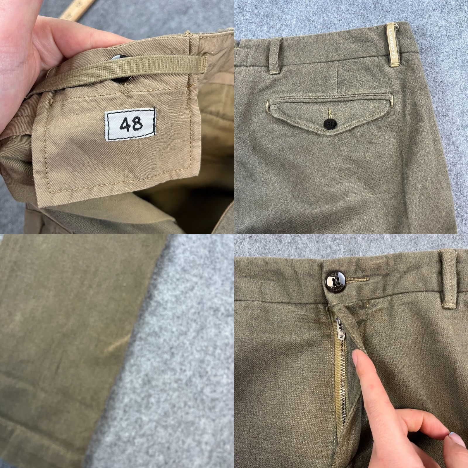 Vintage Vintage C.P. Company Mens Trousers Pants Slim 34 34 Green Massimo Osti 90s RARE Size US 34 / EU 50 - 8 Thumbnail