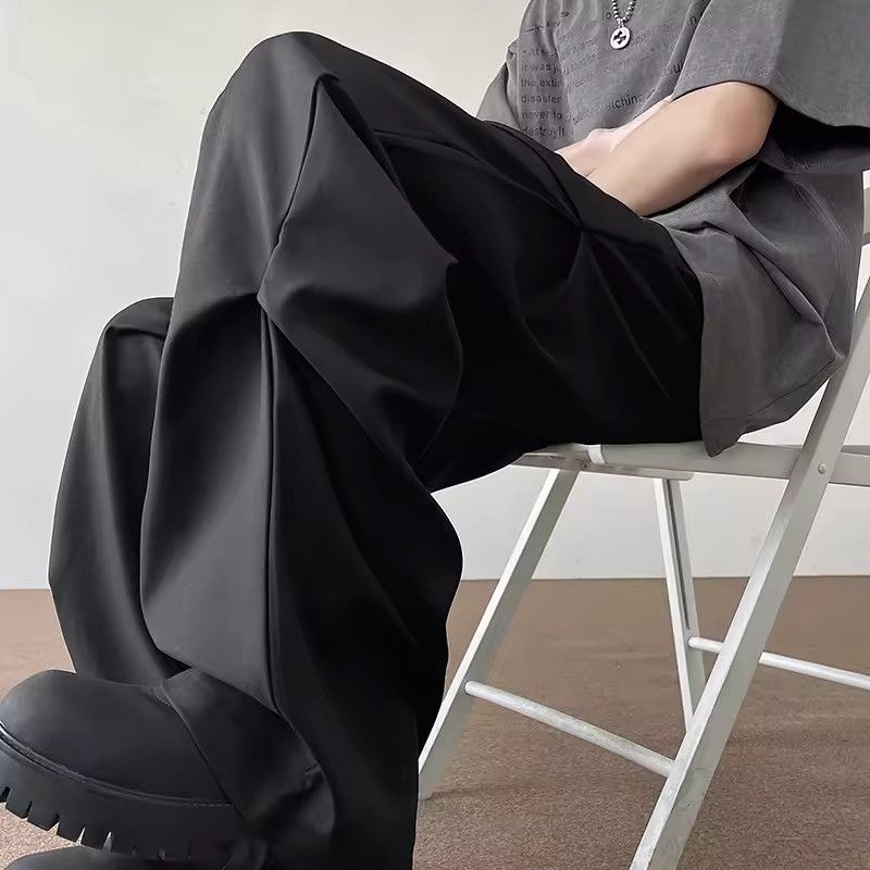 Japanese Brand Trendy Black Loose Fit Trousers - Casual Streetwear Size US 32 / EU 48 - 10 Thumbnail