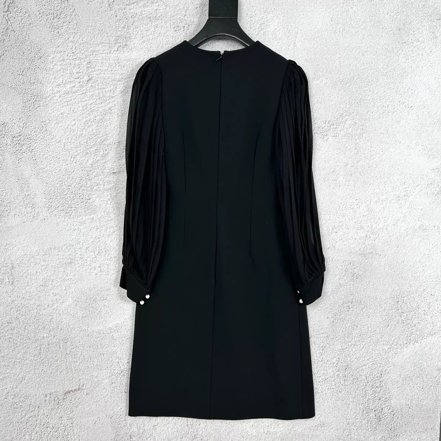 Gucci Gucci pleated long sleeve black dress women's XS Size XS / US 0-2 / IT 36-38 - 2 Thumbnail