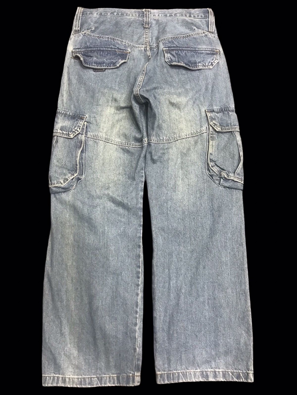 Vintage 💥WIDE BAGGY💥ARCHIVAL EXIT 3D POCKETS CARGO DENIM F358 Size US 32 / EU 48 - 2 Thumbnail