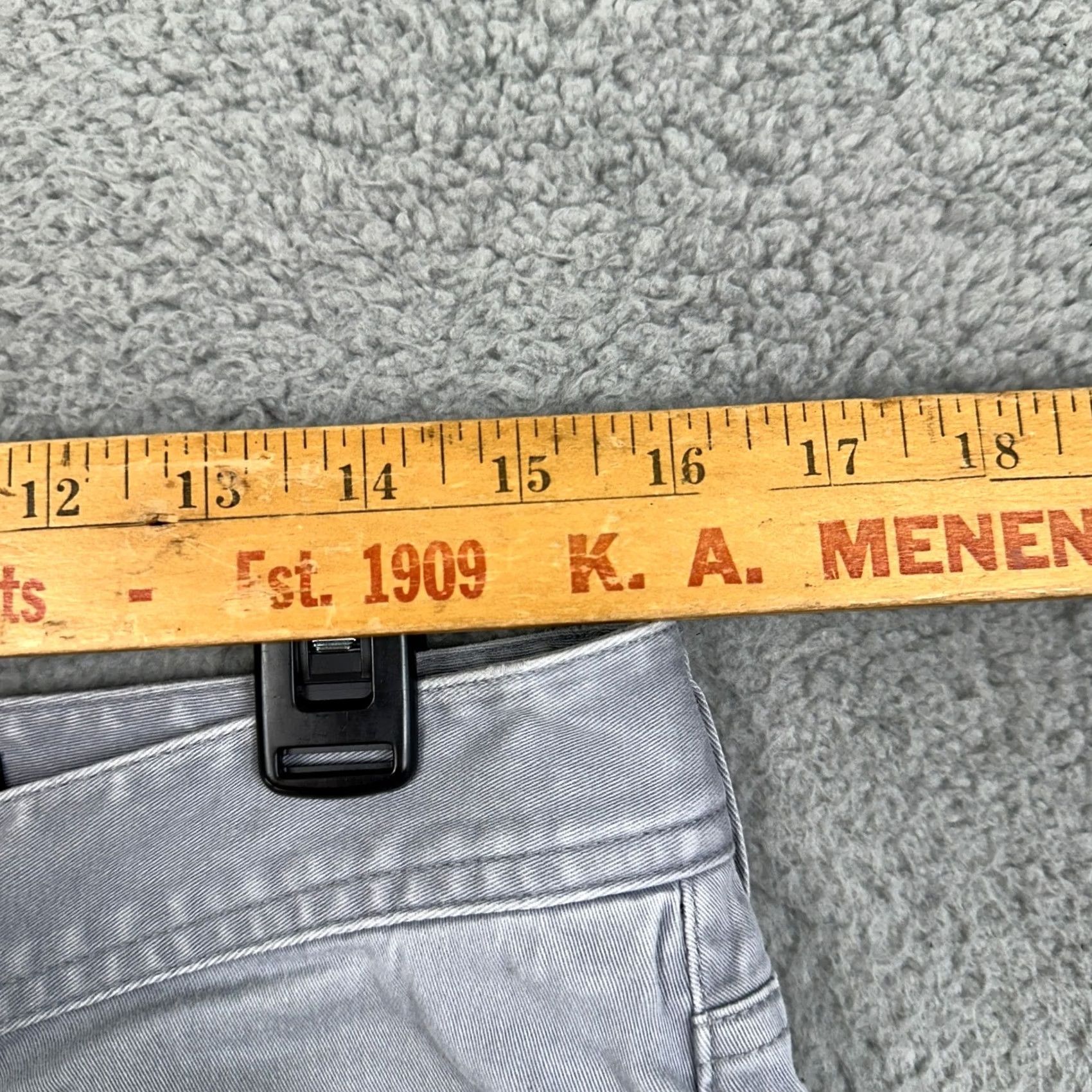 Denime J. Hilburn Jeans Slim Straight 5-Pocket Denim Mens 32x30 Light Gray EUC Stretch Cotton Spandex Slim Size US 32 / EU 48 - 5 Thumbnail