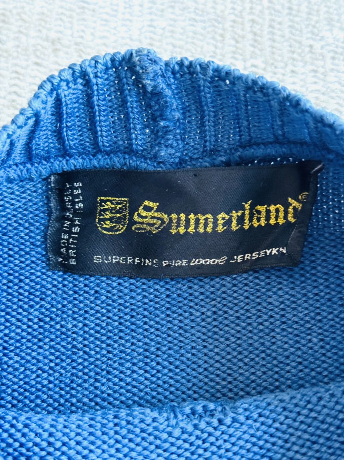 Other UK × Vintage VTG Sumerland British fine jersey knit fisherman's sweater M Size US M / EU 48-50 / 2 - 4 Thumbnail