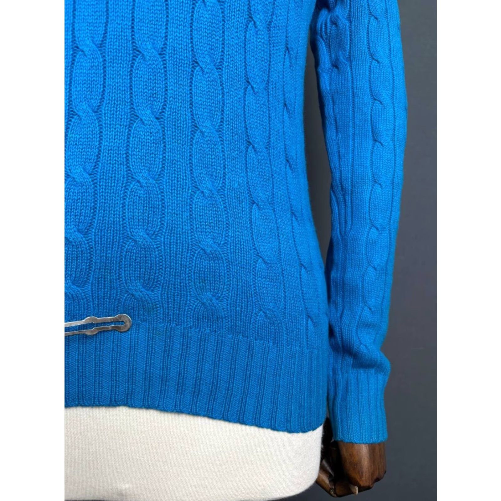 Ralph Lauren Ralph Lauren Womens Knit Sweater Size M Blue Cashmere Long Sleeve Slim Fit Size M / US 6-8 / IT 42-44 - 4 Thumbnail
