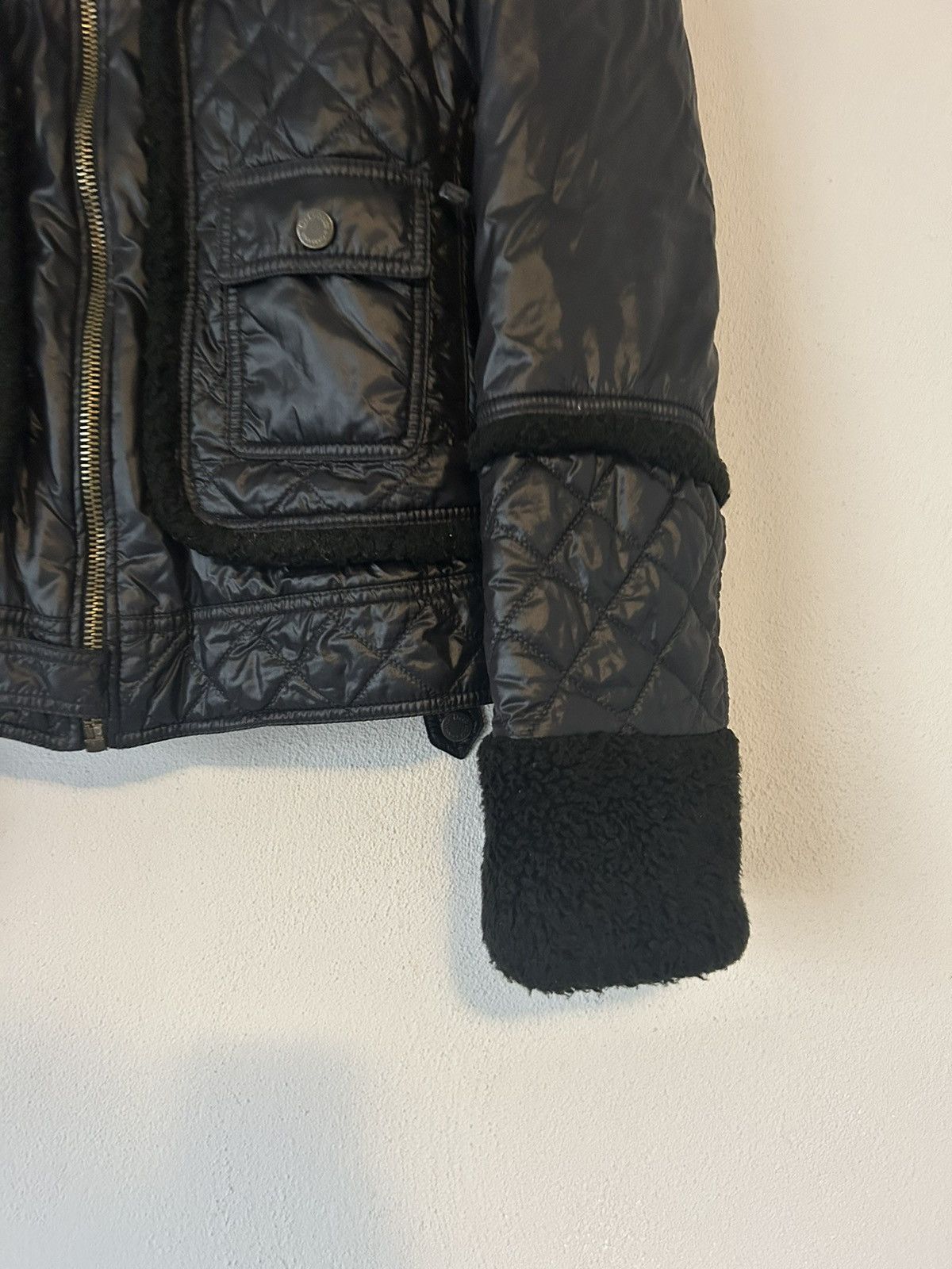 Dolce & Gabbana Black Jacket with Faux Fur Trimmings Size US L / EU 52-54 / 3 - 5 Thumbnail