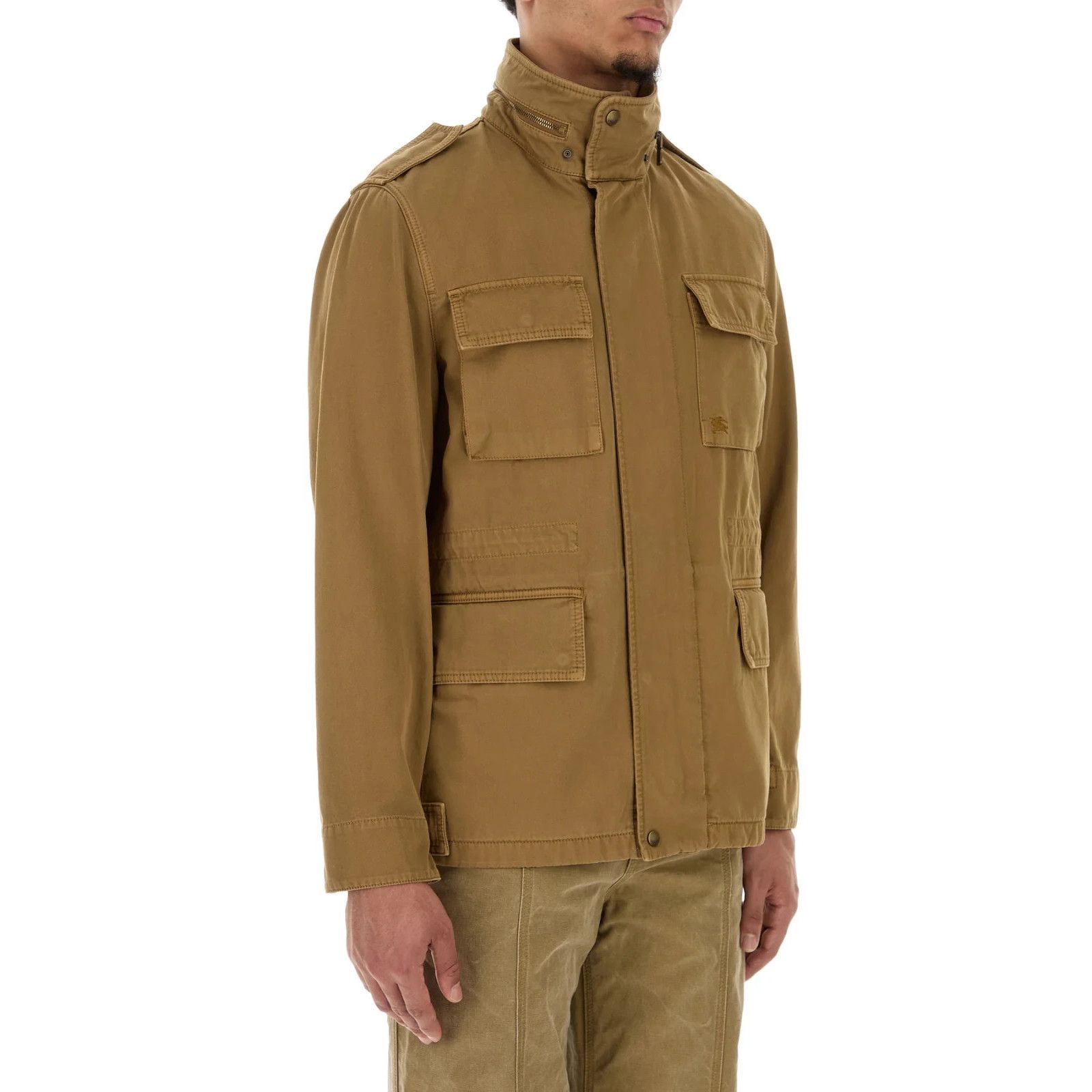 Burberry BURBERRY Brown Cotton Jacket New & Authentic (Men's Size:M;) Size US M / EU 48-50 / 2 - 3 Thumbnail