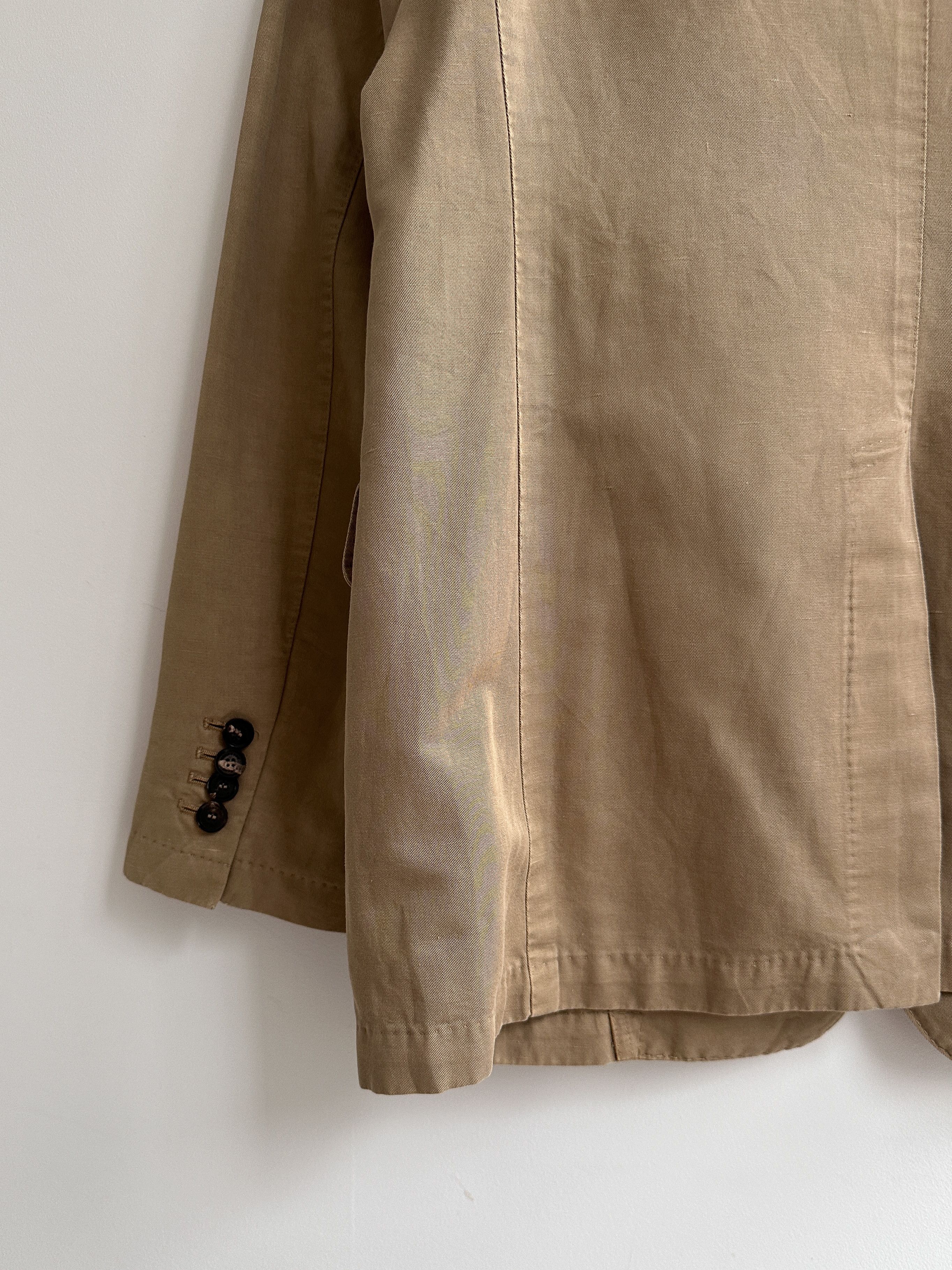 Burberry Burberry Beige Blazer Jacket Size 50R - 8 Thumbnail