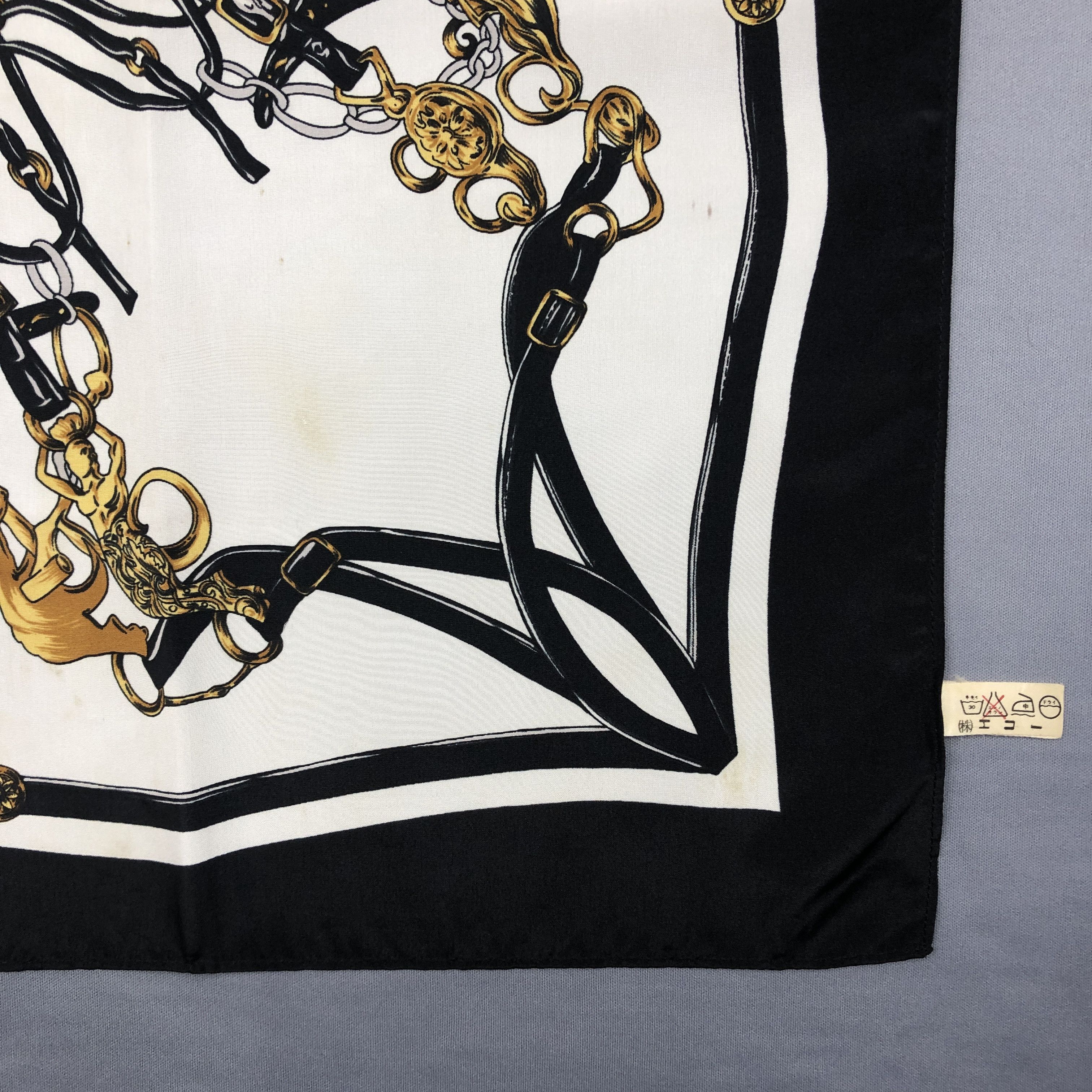 Japanese Brand Vintage Horse SILK Scarf Twill Stole Wraps Scarves Size ONE SIZE - 4 Thumbnail